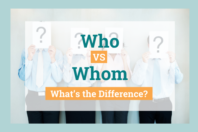 Who vs who; the difference