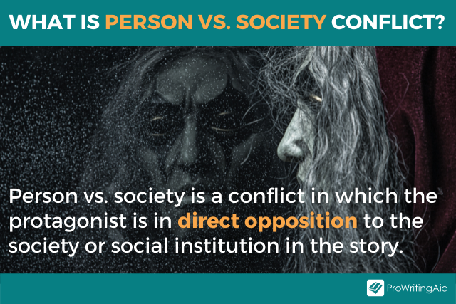 Image showing what is person vs. society conflict