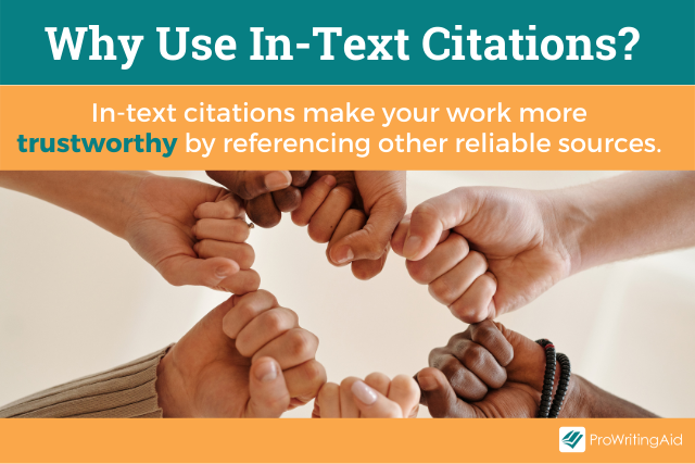 Image showing why to use in-text citation