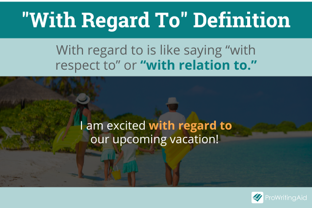 With regard to definition