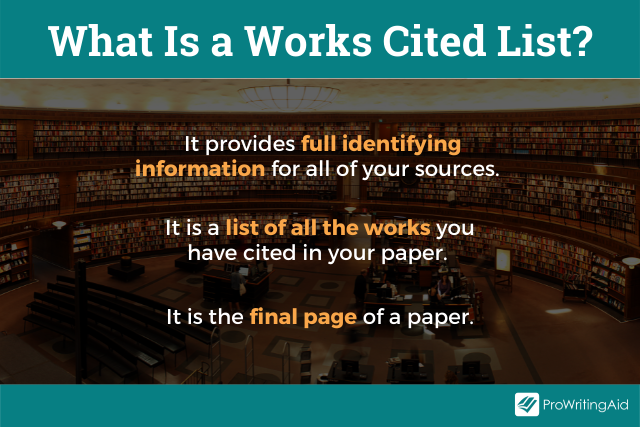 What is a works cited list