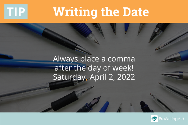 How To Write The Date Correctly