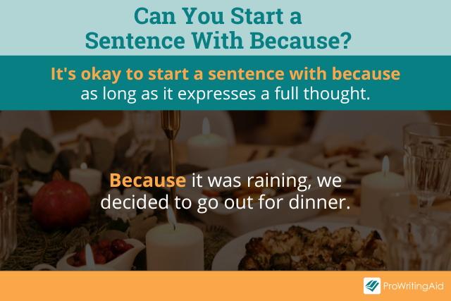 can-you-start-a-sentence-with-because